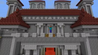 يقوم لاعب Minecraft المخصص ببناء تمثال عملاق لأنفسهم في وضع البقاء على قيد الحياة