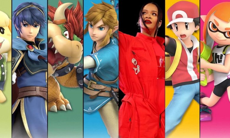 تقارن مرحلة Rihanna's Super Bowl بـ Smash Bros.
