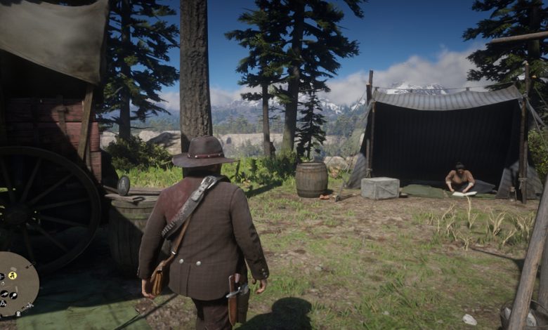 خطأ في Red Dead Redemption 2 يحصل على حزمة من القش عالقة على ذراع آرثر