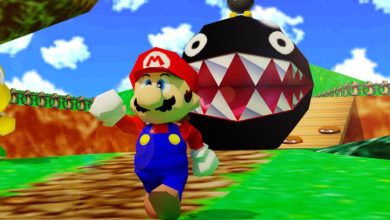 يلاحظ اللاعب الموازية الممتعة بين Super Mario 64 و Mario Movie